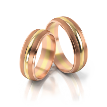 Preview: Stelmach Trauringe Weiss-Gelbgold Ettlingen 146